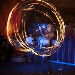 Back Stage Kitty Hagen vuurshow