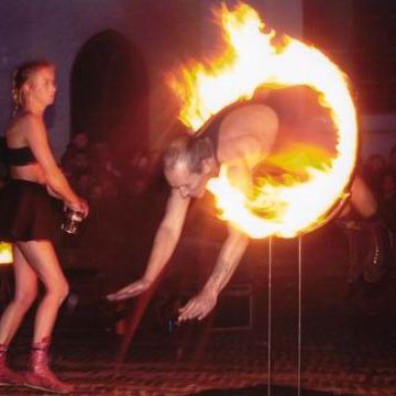 Back Stage Kitty Hagen vuurshow